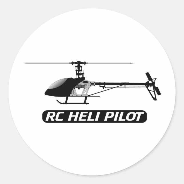Adesivo Piloto de helicóptero RC (Frente)