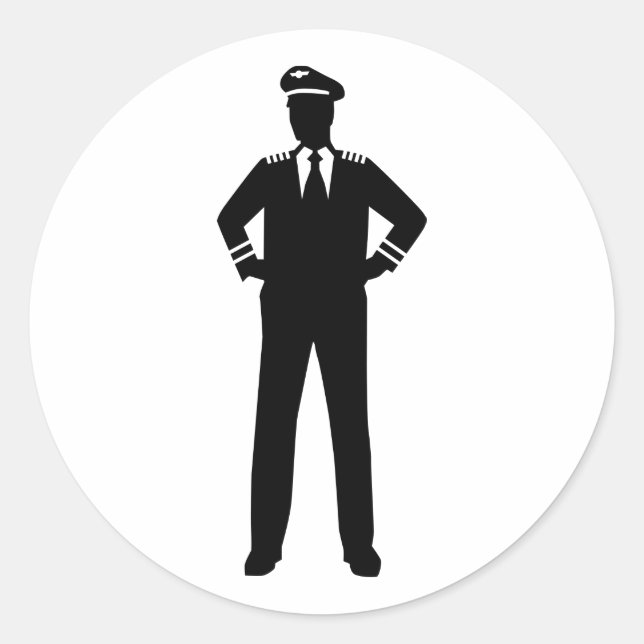 Adesivo Piloto de linha aérea (Frente)