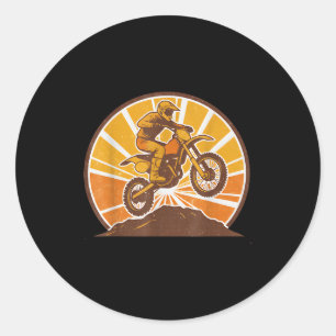 Adesivo Piloto de Motocross Vintage pula de Moto Off Road
