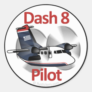 Adesivo Piloto do traço 8 (USAir expresso)