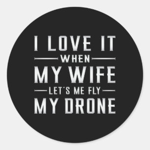 Adesivo Piloto Drone Drones Quadcopter FPV Câmera present