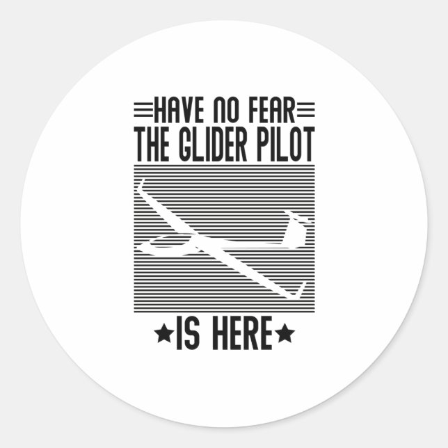 Adesivo Piloto Gliders | Presentes de hobby com términos d (Frente)