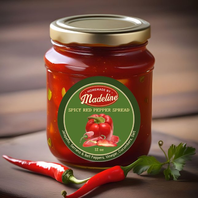 Adesivo Pimenta Vermelha Picada Espalhando Verde e Vermelh (Criador carregado)