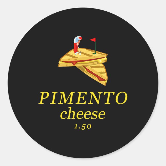 Adesivo Pimento Cheese Funny Golf Dad  (Frente)