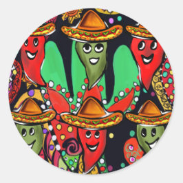 Adesivo Pimentões Cinco de Mayo