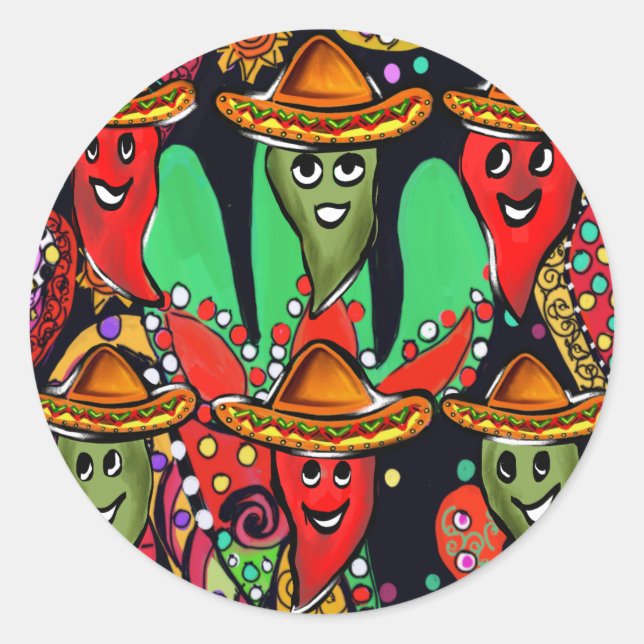 Adesivo Pimentões Cinco de Mayo (Frente)