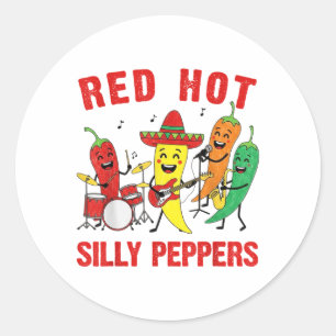 Adesivo Pimentos de Bobo Quente Vermelho Picante Banda Car