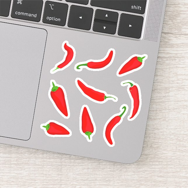 Adesivo Pimentos Red Chili Cartoon (Detalhe)