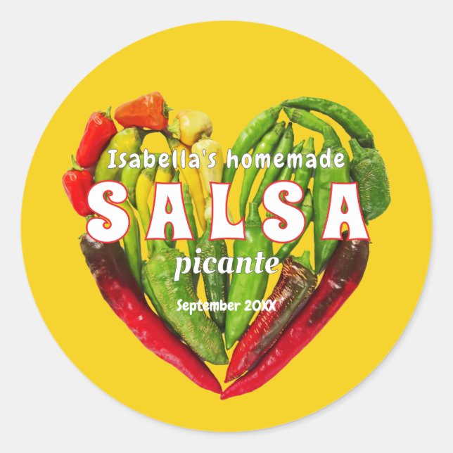 Adesivo Pimentos salsa chili salsa pimentão comida mostard (Frente)