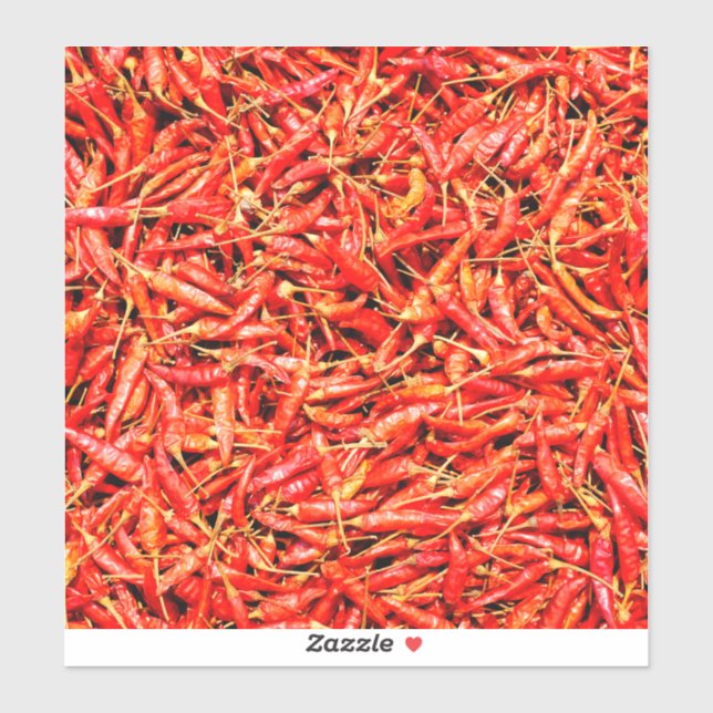 Adesivo Pimentos tailandeses (Folha)