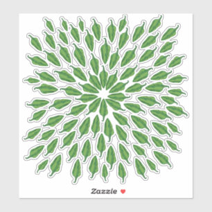 Adesivo Pimentos verdes