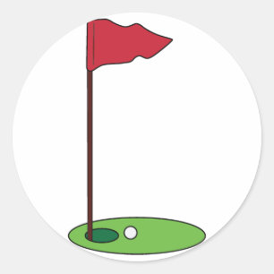 Adesivo Pin do golfe