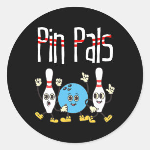 Adesivo Pin Pals Bola de boliche E Pinos Dançando Memória