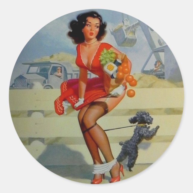 ADESIVO PIN UP GIRL (Frente)