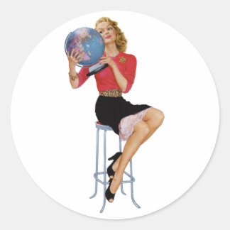Adesivo Pin Up Girl #12 @ GarysRetroGarage