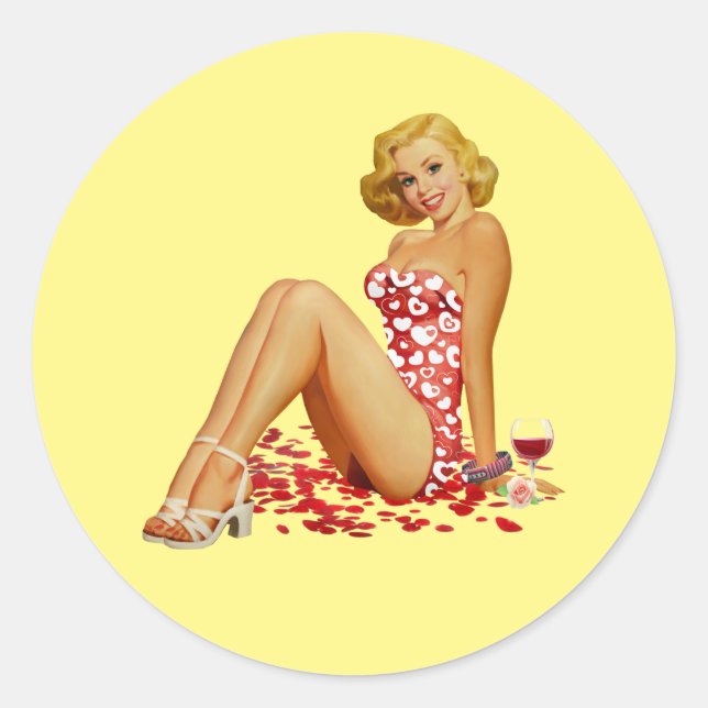 Adesivo "Pin Up Girl" - Penhor bonito para o seu laptop (Frente)