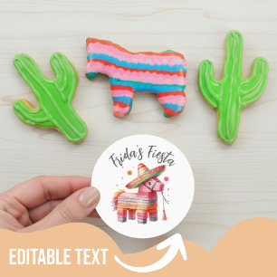 Adesivo Piñata Sombrero, Piñata, Watercolor Mexicano