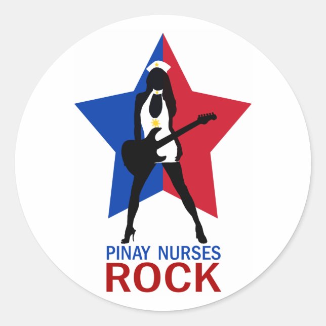 Adesivo Pinay Nurses Rock (Frente)