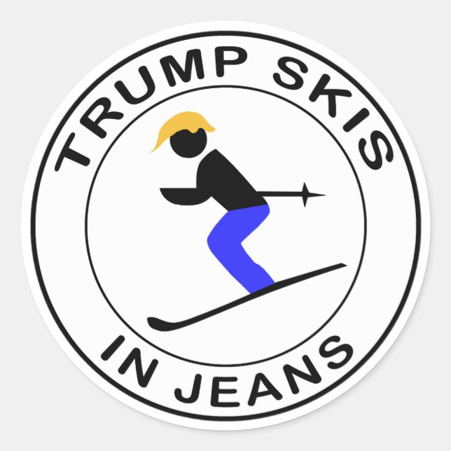 Adesivo Pincéis De Trump Em Jeans (Frente)