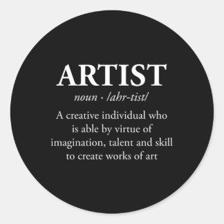 Adesivo Pincel de pincel de definição de nome