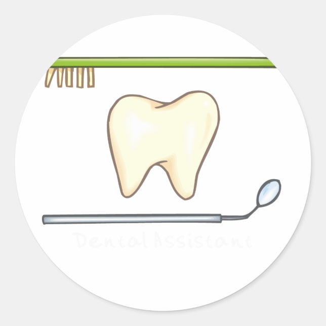 Adesivo Pincel do espelho dentário (Frente)