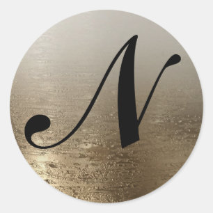 Adesivo Pincel Dourado Glamouroso Elegância Moderna