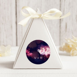 Adesivo Pincel Moderno Piscando Casou Monograma