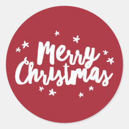 Adesivo Pincel Moderno Vestido de Natal Feliz