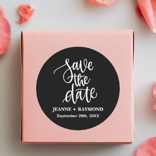 Adesivo Pincel Preto Personalizado Salve o Dia do Casament