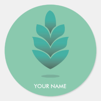 ADESIVO PINE CONE STICKER PASTEL TURQUOISE