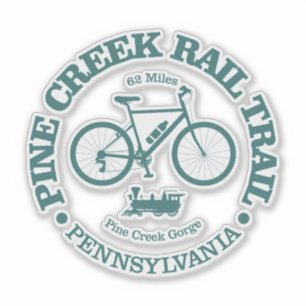 Adesivo Pine Creek Rail Trail (ciclismo)