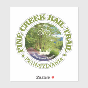 Adesivo Pine Creek Rail Trail (ciclismo c)