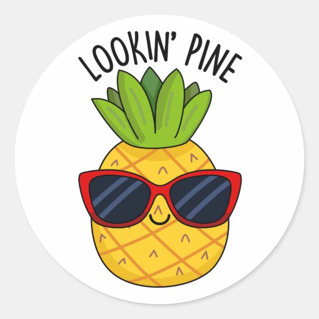 Adesivo Pine Engraçado Pineapple Pun (Frente)