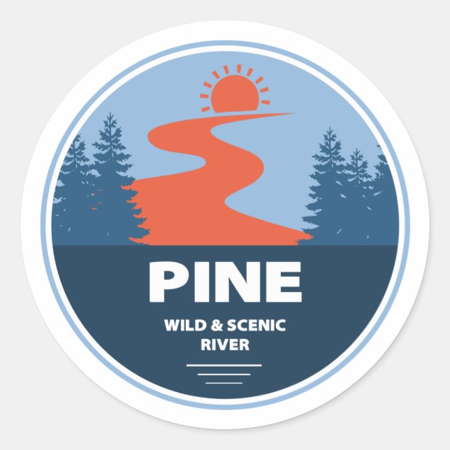 Adesivo Pine Wild E Scenic River (Frente)