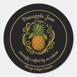 Adesivo Pineapple Glow – Artisan Jam Label