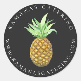 Adesivo Pineapple Island Personalizado para Catering Stick