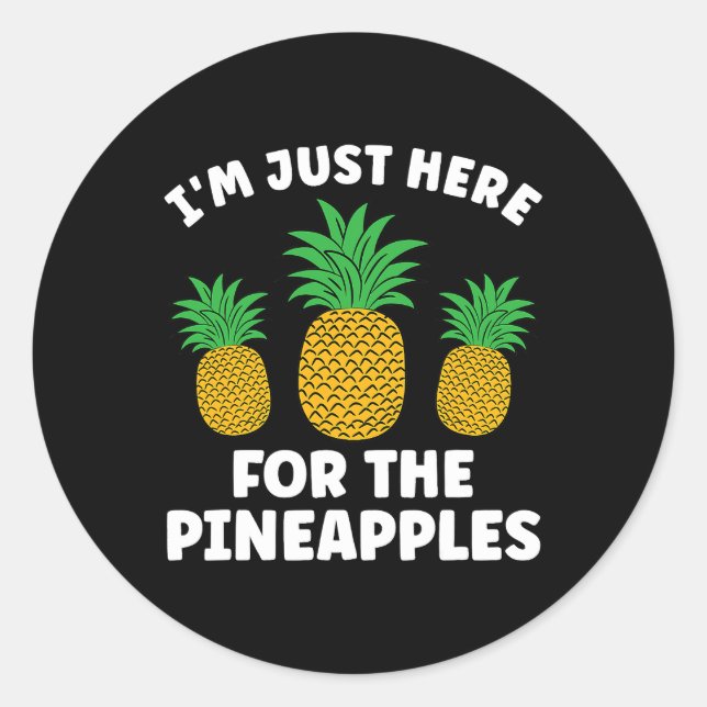Adesivo Pineapple Lover Hawaii Fruta Pineapple Hawaii Me (Frente)