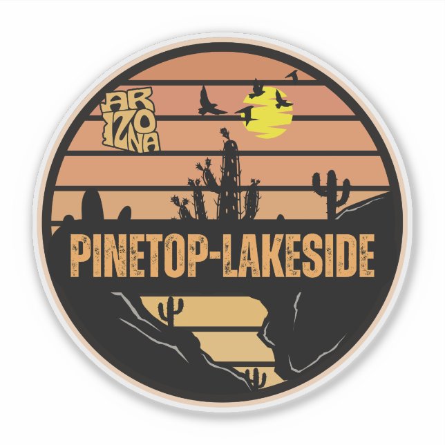 Adesivo Pinetop-Lakeside, Arizona (Frente)