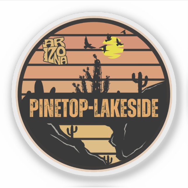 Adesivo Pinetop-Lakeside, Arizona (Frente)