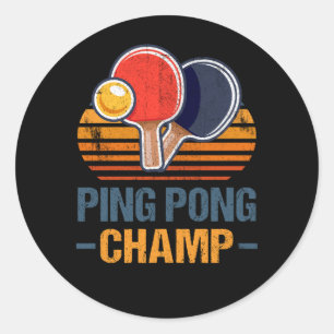 Adesivo Ping Pong Champ Mesa Player - Treinador Atleta