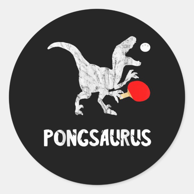 Adesivo Ping Pong Dinossauros Jogador Pingpong Mesa Dino D (Frente)