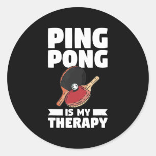 Adesivo Ping Pong É A Minha Tênis De Mesa De Terapia