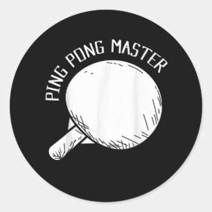 Adesivo Ping Pong - Mestre Engraçado Tênis de Mesa