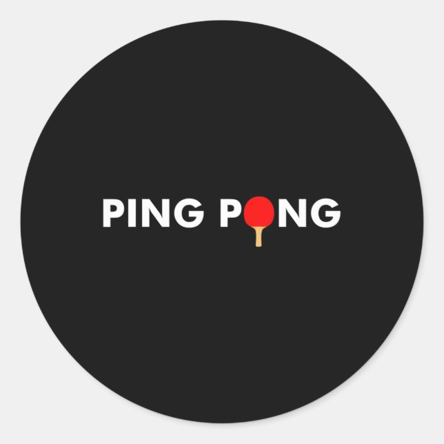 Adesivo Ping Pong Paddle para Mesa de Tênis (Frente)