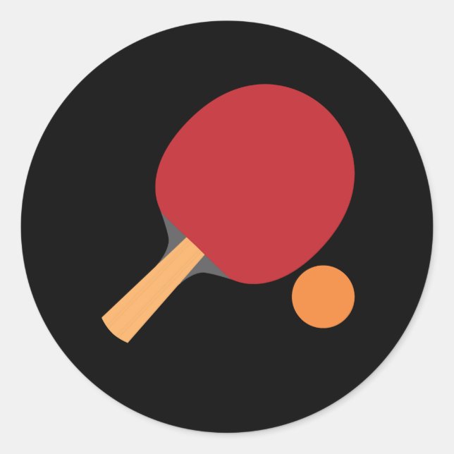 Adesivo Ping Pong Paddles Tênis Engraçado (Frente)