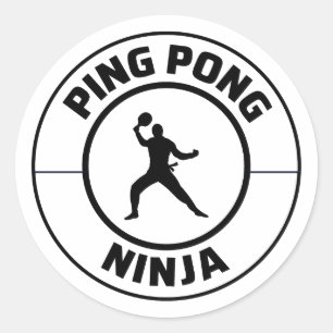 Adesivo Ping Pong Player Table Tennis Coach