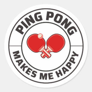 Adesivo Ping Pong Player - Tênis de Mesa