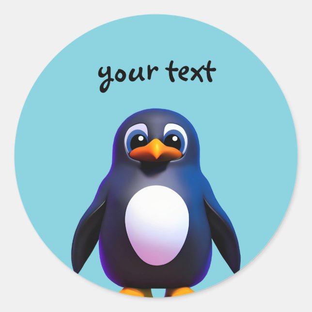 Adesivo Pinguim (Frente)