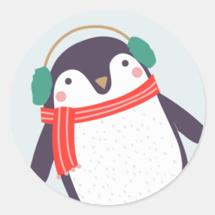 Adesivo Pinguim alegre
