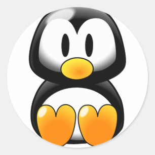 Adesivo Pinguim bonito do bebê - Customizeable
